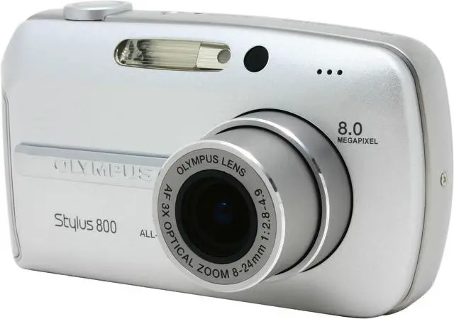 Alt view image 2 of 11 - OLYMPUS Stylus 800 Silver 8.0 MP 3X Optical Zoom Digital Camera