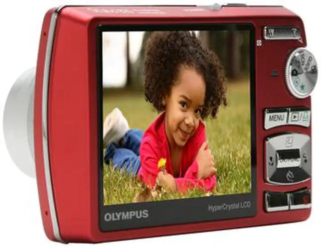 Alt view image 3 of 11 - OLYMPUS Stylus 820 Red 8.0 MP 5X Optical Zoom Digital Camera