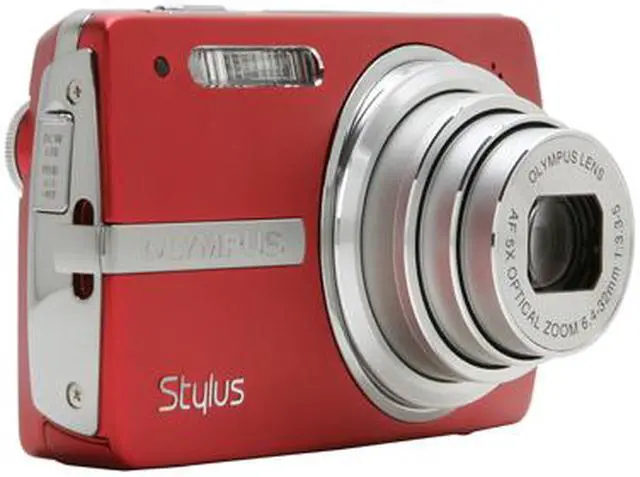 Alt view image 7 of 11 - OLYMPUS Stylus 820 Red 8.0 MP 5X Optical Zoom Digital Camera