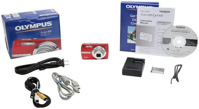 Alt view image 11 of 11 - OLYMPUS Stylus 820 Red 8.0 MP 5X Optical Zoom Digital Camera