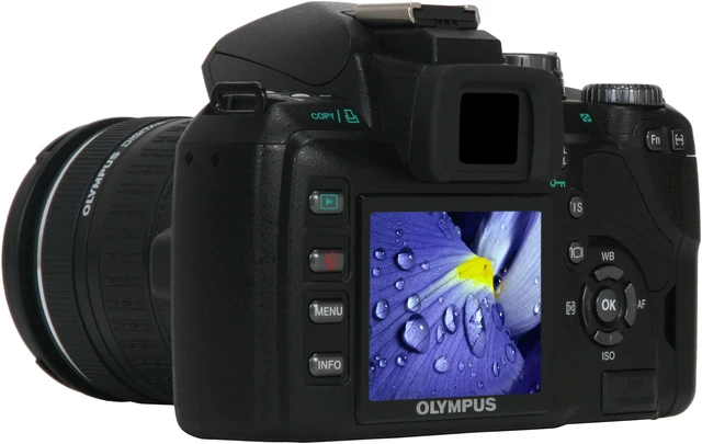 OLYMPUS EVOLT E-510 Black Digital SLR Camera w/ ZUIKO DIGITAL 14-42mm f ...