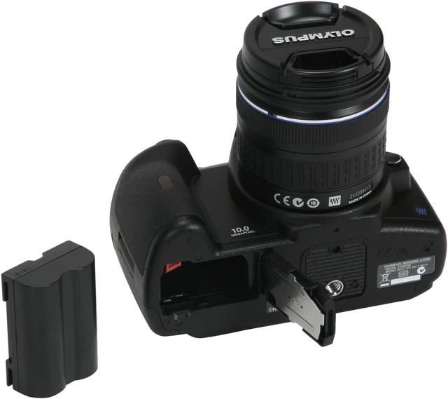 OLYMPUS EVOLT E-510 Black Digital SLR Camera w/ ZUIKO DIGITAL 14-42mm f ...