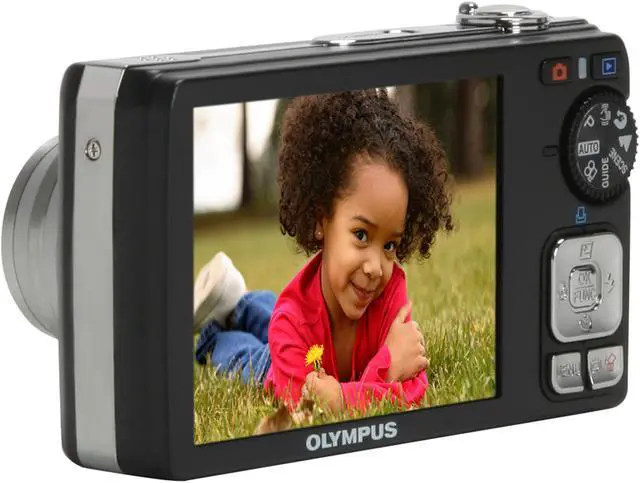 Alt view image 3 of 11 - OLYMPUS FE-350 Black 8.0 MP 3.0" 234K LCD 4X Optical Zoom 28mm Wide Angle Digital Camera