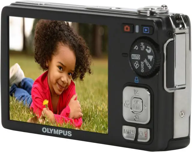 Alt view image 5 of 11 - OLYMPUS FE-350 Black 8.0 MP 3.0" 234K LCD 4X Optical Zoom 28mm Wide Angle Digital Camera