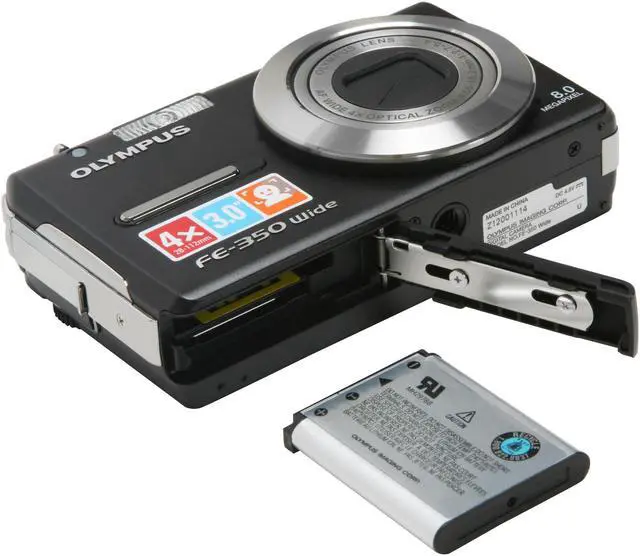 Alt view image 10 of 11 - OLYMPUS FE-350 Black 8.0 MP 3.0" 234K LCD 4X Optical Zoom 28mm Wide Angle Digital Camera