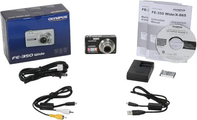 Alt view image 11 of 11 - OLYMPUS FE-350 Black 8.0 MP 3.0" 234K LCD 4X Optical Zoom 28mm Wide Angle Digital Camera