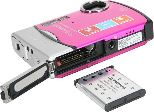 Alt view image 11 of 12 - OLYMPUS Stylus 850 SW Pink 8.0 MP 3X Optical Zoom Waterproof Shockproof Digital Camera