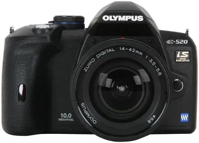 Alt view image 8 of 13 - OLYMPUS E-520 Black 10.0 MP Digital SLR Camera w/ ZUIKO DIGITAL 14-42mm f/3.5-5.6 Lens