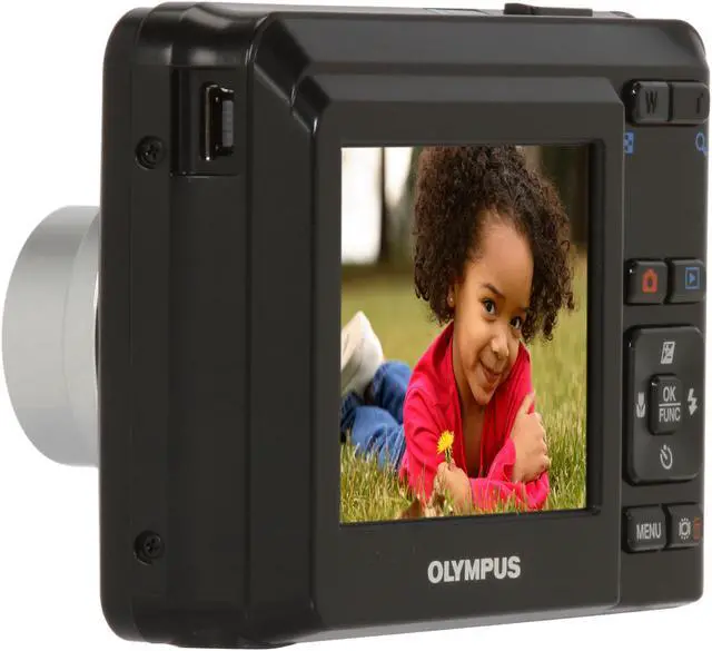 Alt view image 3 of 11 - OLYMPUS FE-25 Black 10.0 MP 3X Optical Zoom Digital Camera