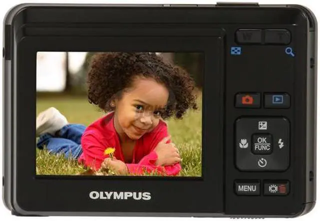 Alt view image 4 of 11 - OLYMPUS FE-25 Black 10.0 MP 3X Optical Zoom Digital Camera