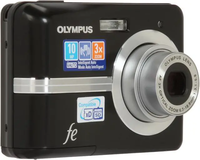 Alt view image 7 of 11 - OLYMPUS FE-25 Black 10.0 MP 3X Optical Zoom Digital Camera