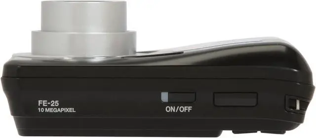 Alt view image 9 of 11 - OLYMPUS FE-25 Black 10.0 MP 3X Optical Zoom Digital Camera