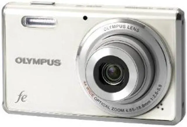 Alt view image 2 of 4 - OLYMPUS FE-4000 Pearl White 12.0 MP 4X Optical Zoom Wide Angle Digital Camera