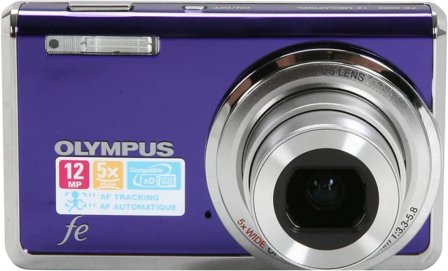Alt view image 2 of 9 - OLYMPUS FE-5020 Navy 12.0 MP 5X Optical Zoom 24mm Wide Angle Digital Camera