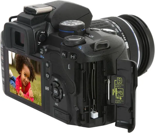 Alt view image 6 of 8 - OLYMPUS E-520 Black 10.0 MP 2.7" 230K LCD Digital SLR Camera w/ ZUIKO DIGITAL 14-42mm f/3.5-5.6 and 40-150mm f/4-5.6 Dual Lens