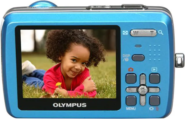 Alt view image 4 of 8 - OLYMPUS Stylus 550WP Blue 10.0 MP 3X Optical Zoom Waterproof Digital Camera