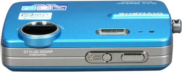 Alt view image 6 of 8 - OLYMPUS Stylus 550WP Blue 10.0 MP 3X Optical Zoom Waterproof Digital Camera