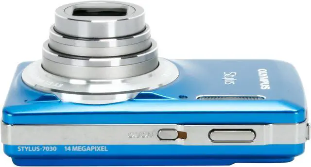 Alt view image 6 of 8 - OLYMPUS Stylus 7030 Blue 14 MP 7X Optical Zoom 28mm Wide Angle Digital Camera