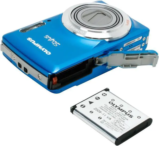 Alt view image 7 of 8 - OLYMPUS Stylus 7030 Blue 14 MP 7X Optical Zoom 28mm Wide Angle Digital Camera