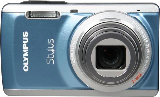 OLYMPUS Stylus 7040 Blue 14 MP 28mm Wide Angle Digital Camera