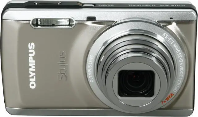Alt view image 2 of 8 - OLYMPUS Stylus 7040 Titanium 14 MP 7X Optical Zoom 28mm Wide Angle Digital Camera
