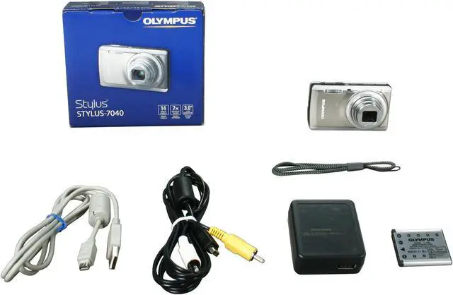 Alt view image 8 of 8 - OLYMPUS Stylus 7040 Titanium 14 MP 7X Optical Zoom 28mm Wide Angle Digital Camera