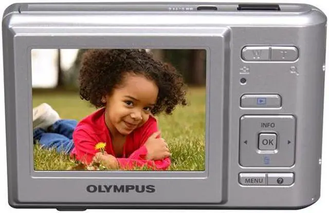 Alt view image 4 of 9 - OLYMPUS T-100 Silver 12 MP 3X Optical Zoom Digital Camera
