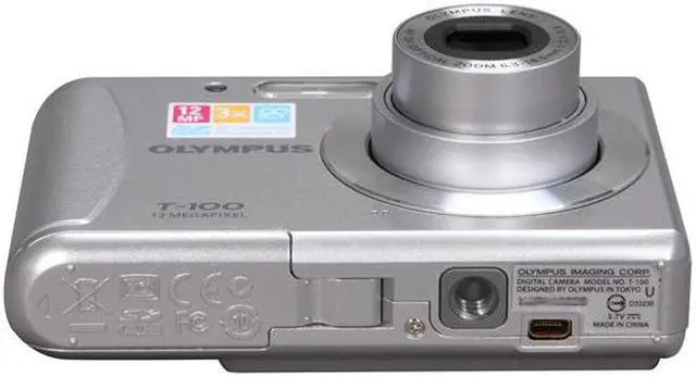 Alt view image 7 of 9 - OLYMPUS T-100 Silver 12 MP 3X Optical Zoom Digital Camera