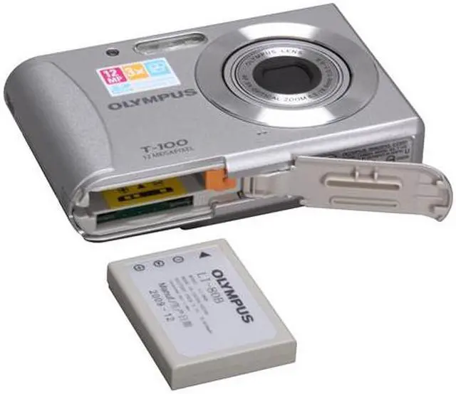 Alt view image 8 of 9 - OLYMPUS T-100 Silver 12 MP 3X Optical Zoom Digital Camera