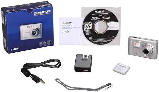 Alt view image 9 of 9 - OLYMPUS T-100 Silver 12 MP 3X Optical Zoom Digital Camera