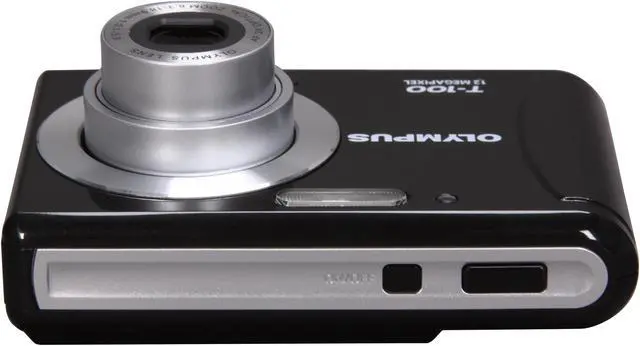 Alt view image 6 of 9 - OLYMPUS T-100 Black 12 MP 3X Optical Zoom Digital Camera
