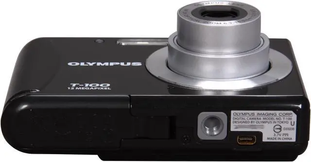 Alt view image 7 of 9 - OLYMPUS T-100 Black 12 MP 3X Optical Zoom Digital Camera