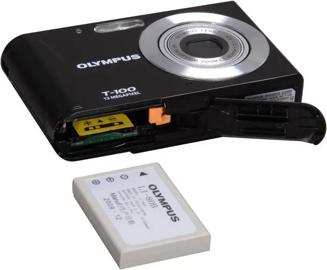 Alt view image 8 of 9 - OLYMPUS T-100 Black 12 MP 3X Optical Zoom Digital Camera