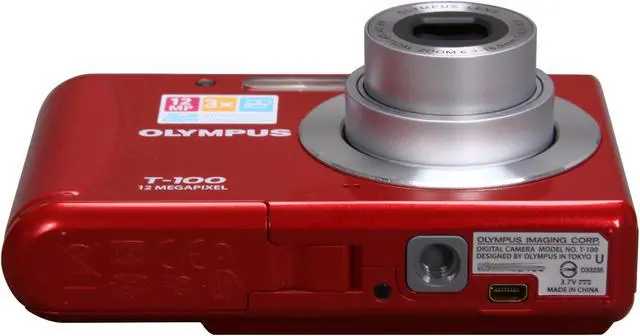 Alt view image 7 of 9 - OLYMPUS T-100 Red 12 MP 3X Optical Zoom Digital Camera