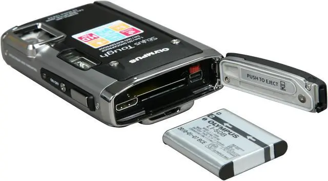 Alt view image 8 of 9 - OLYMPUS Stylus Tough 6020 Black 14 MP 5X Optical Zoom Waterproof Shockproof 28mm Wide Angle Digital Camera