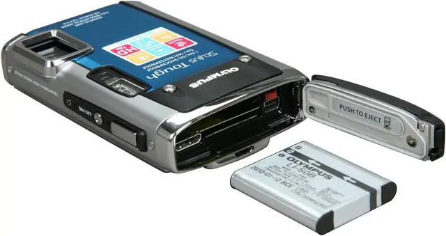 Alt view image 8 of 9 - OLYMPUS Stylus Tough 6020 Blue 14 MP 5X Optical Zoom Waterproof Shockproof 28mm Wide Angle Digital Camera