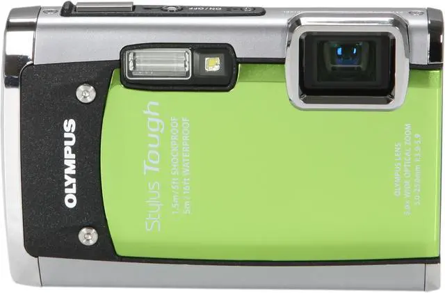 Alt view image 2 of 8 - OLYMPUS Stylus Tough 6020 Green 14 MP 5X Optical Zoom Waterproof Shockproof 28mm Wide Angle Digital Camera