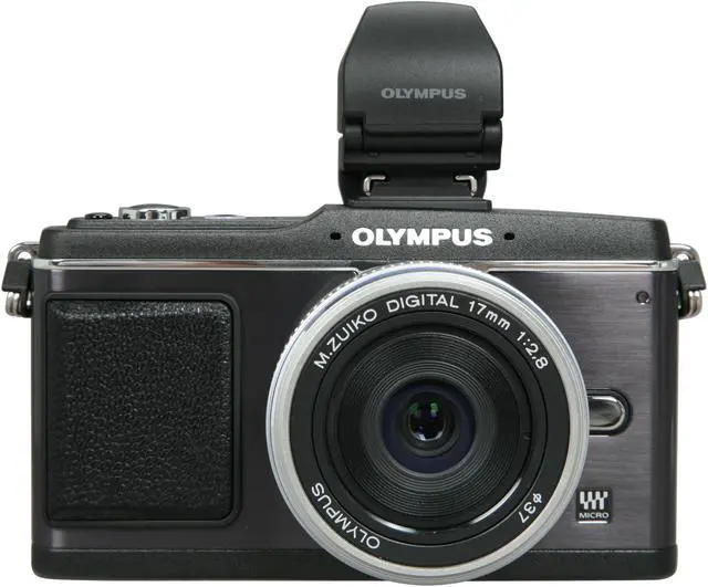 Alt view image 2 of 10 - OLYMPUS PEN DIGITAL E-P2 Black 12.3 MP 3.0" 230K LCD Interchangeable Lens Type Live View Digital Camera w/ Black ED 17mm f/2.8 Lens and VF-2 Electronic View Finder