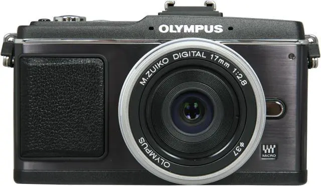 Alt view image 6 of 10 - OLYMPUS PEN DIGITAL E-P2 Black 12.3 MP 3.0" 230K LCD Interchangeable Lens Type Live View Digital Camera w/ Black ED 17mm f/2.8 Lens and VF-2 Electronic View Finder