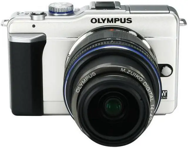 Alt view image 2 of 9 - OLYMPUS PEN E-PL1 Champagne 12.3 MP 2.7" 230K HyperCrystal AR Coating LCD Interchangeable Lens Live View Digital Camera w/ Black M.ZUIKO DIGITAL 14-42mm f