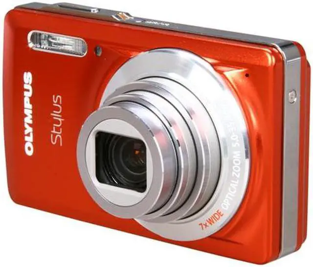 Main image of OLYMPUS Stylus 7030 Orange 14 MP 7X Optical Zoom 28mm Wide Angle Digital Camera