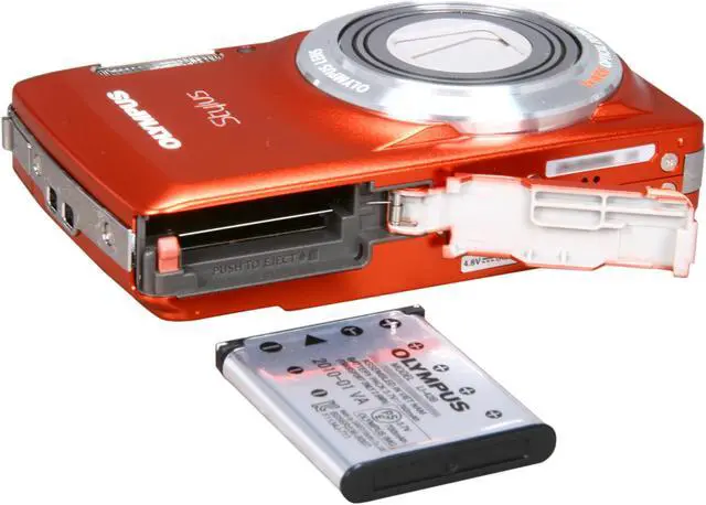 Alt view image 7 of 8 - OLYMPUS Stylus 7030 Orange 14 MP 7X Optical Zoom 28mm Wide Angle Digital Camera