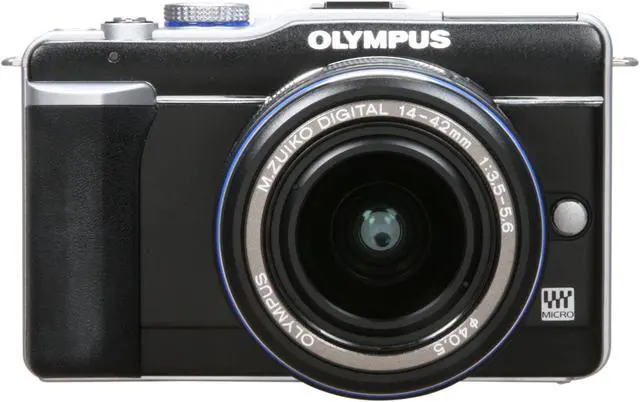 Alt view image 2 of 9 - OLYMPUS E-PL1 Black 12.3 MP Interchangeable Lens Live View Digital Camera w/ Black M.ZUIKO DIGITAL 14-42mm f/3.5-5.6 Lens