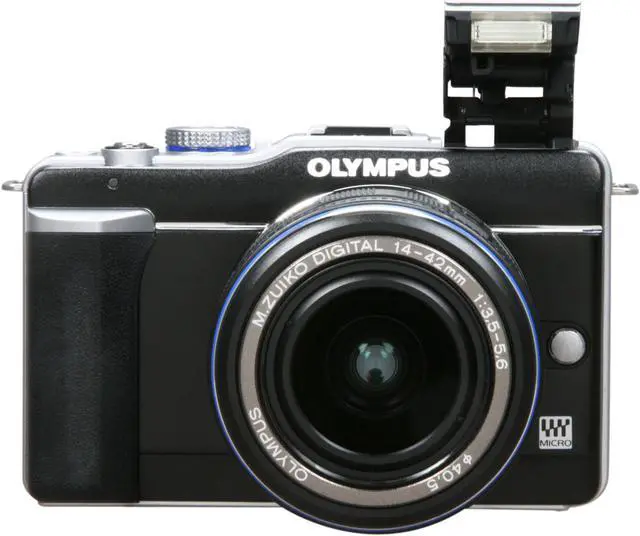 Alt view image 6 of 9 - OLYMPUS E-PL1 Black 12.3 MP Interchangeable Lens Live View Digital Camera w/ Black M.ZUIKO DIGITAL 14-42mm f/3.5-5.6 Lens