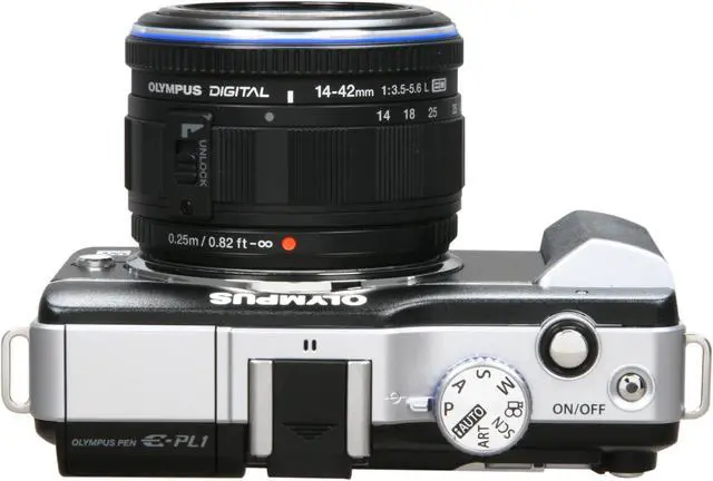 Alt view image 7 of 9 - OLYMPUS E-PL1 Black 12.3 MP Interchangeable Lens Live View Digital Camera w/ Black M.ZUIKO DIGITAL 14-42mm f/3.5-5.6 Lens