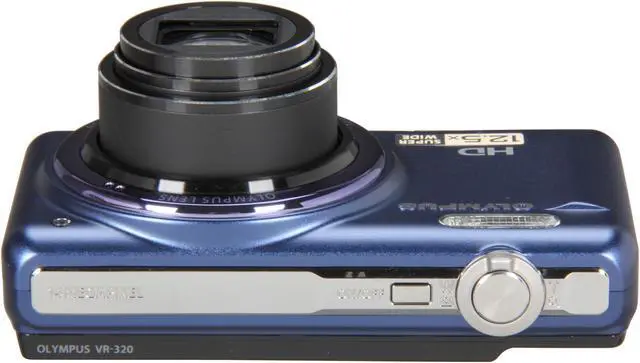 Alt view image 6 of 8 - OLYMPUS VR-320 Blue 14 MP 24mm Wide Angle Digital Camera