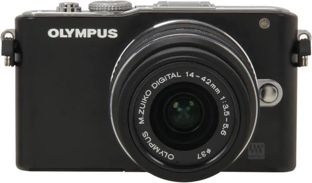 Alt view image 2 of 9 - Olympus PEN E-PL3 Black 12.3MP Digital Camera with 14-42mm Lens