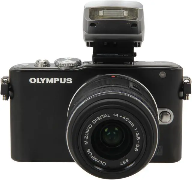 Alt view image 8 of 9 - Olympus PEN E-PL3 Black 12.3MP Digital Camera with 14-42mm Lens