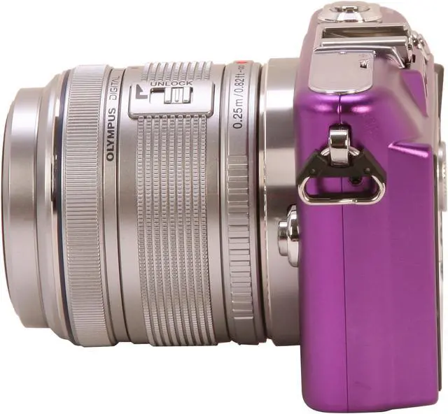 Alt view image 5 of 8 - OLYMPUS PEN E-PM1 (V206011VU000) Purple 12.3 MP 3.0" 460K LCD Interchangeable Lens Type Live View Digital Camera w/14-42mm Lens