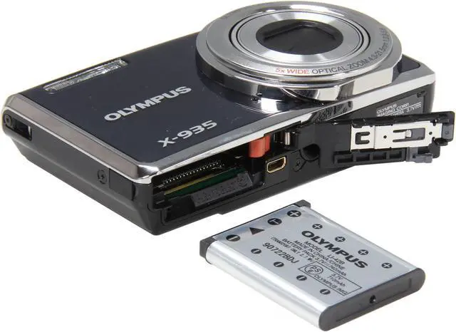 Alt view image 7 of 8 - OLYMPUS X-935 Gray 12 MP 5X Optical Zoom 24mm Wide Angle Digital Camera